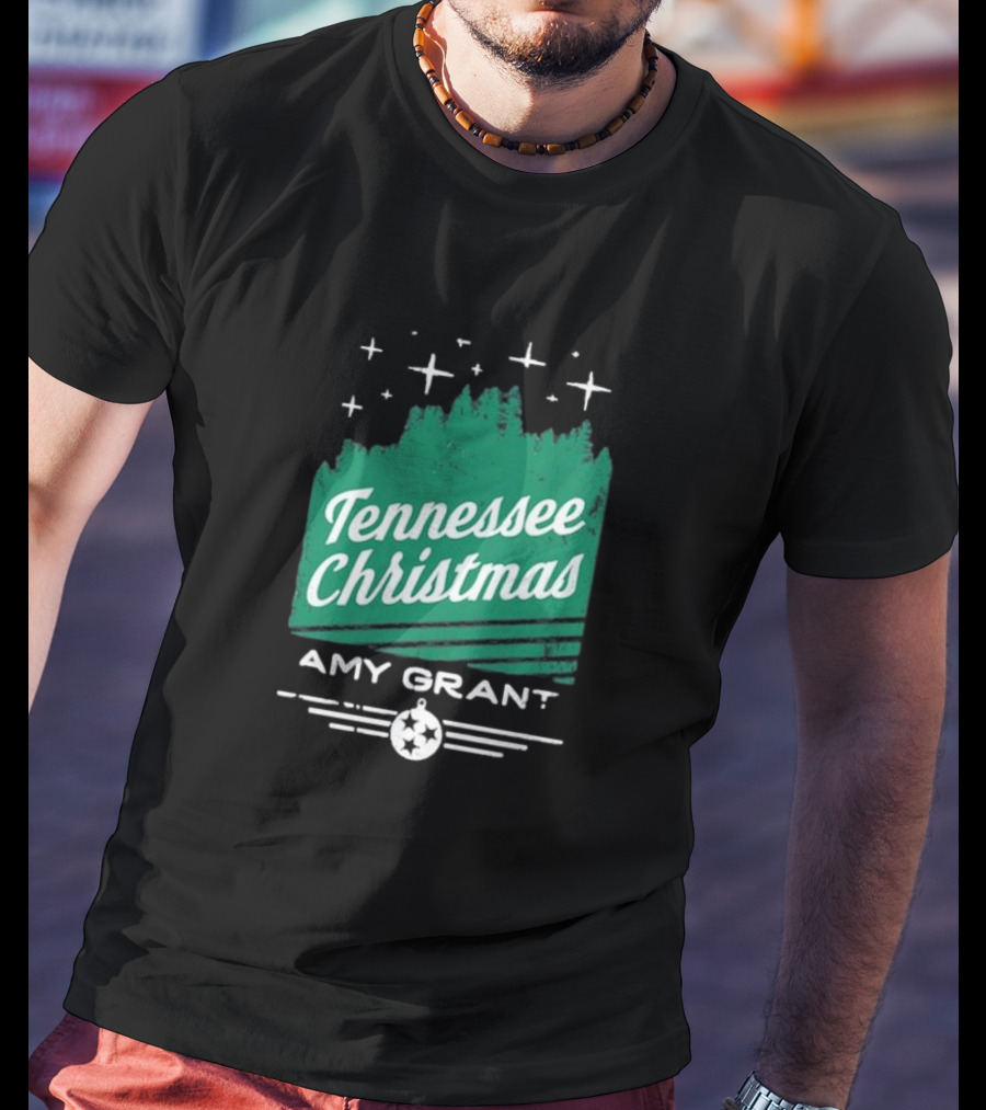 Tennessee Christmas Amy Grant Stars Trees T-Shirt