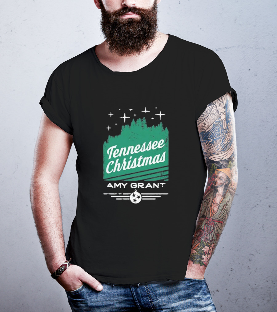 Tennessee Christmas Amy Grant Stars Trees T-Shirt