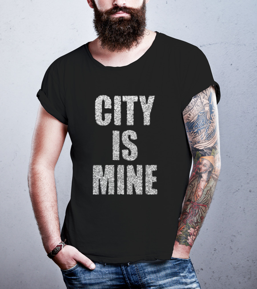CITY IS MINE Black White T-Shirt