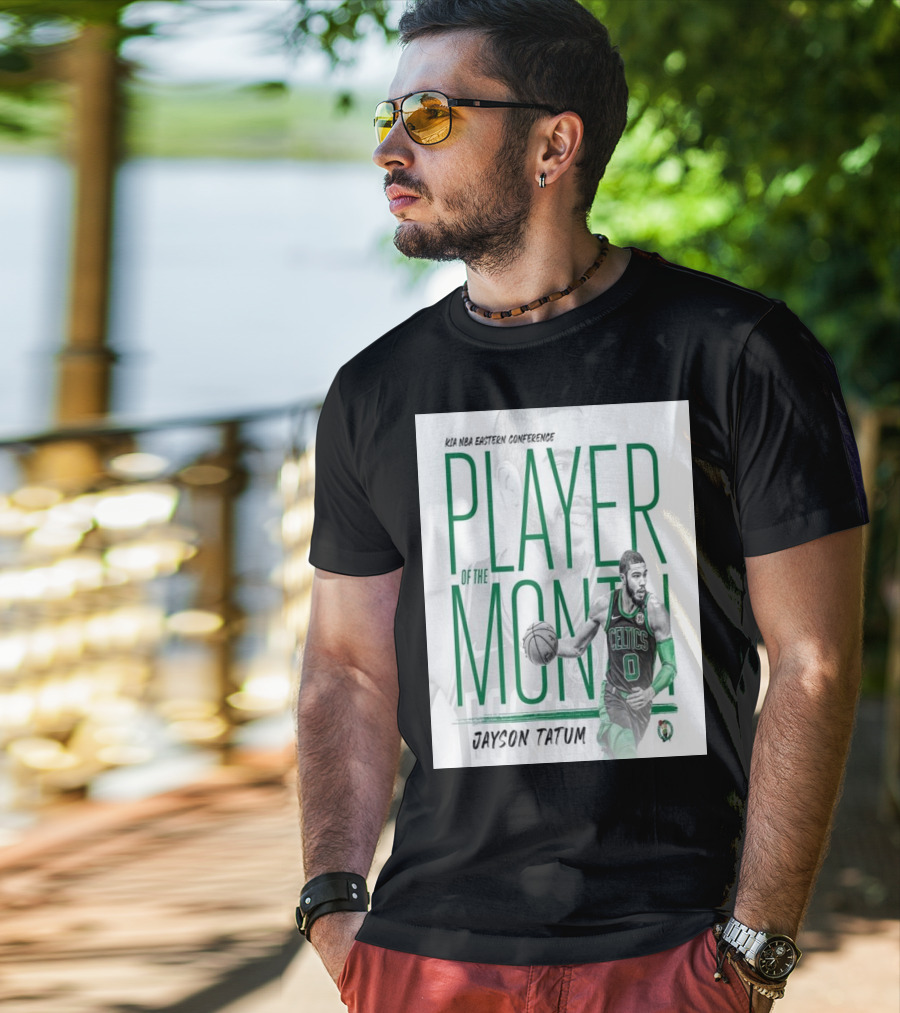 KIA NBA Eastern Conference Player Of The Month Jayson Tatum Celtics T-Shirt
