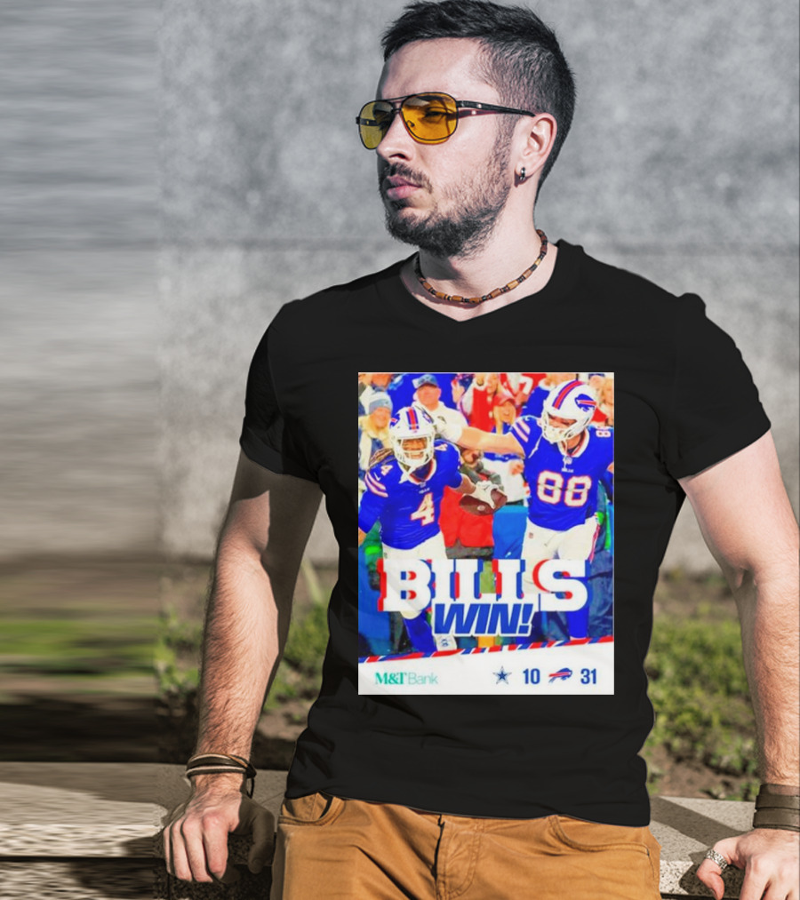Buffalo Bills Win Dallas Cowboys 31-10 T-Shirt