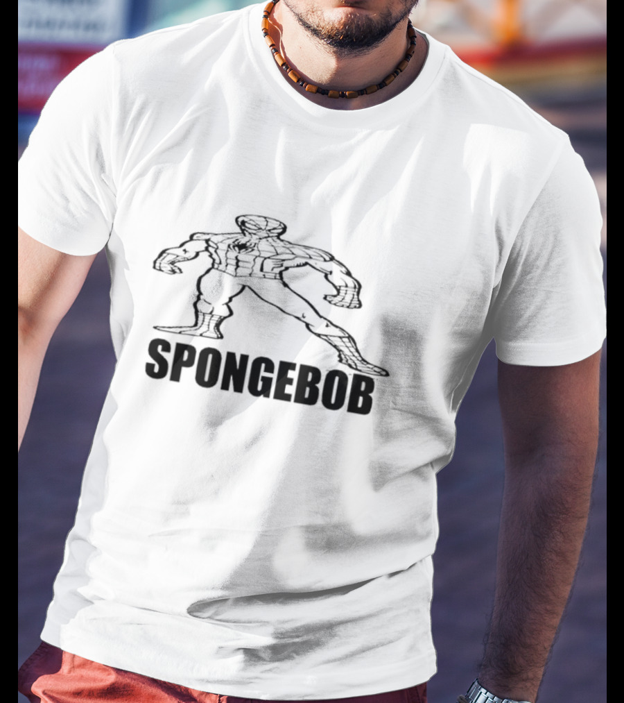 SPONGEBOB BLACK SPIDER-MAN T-Shirt
