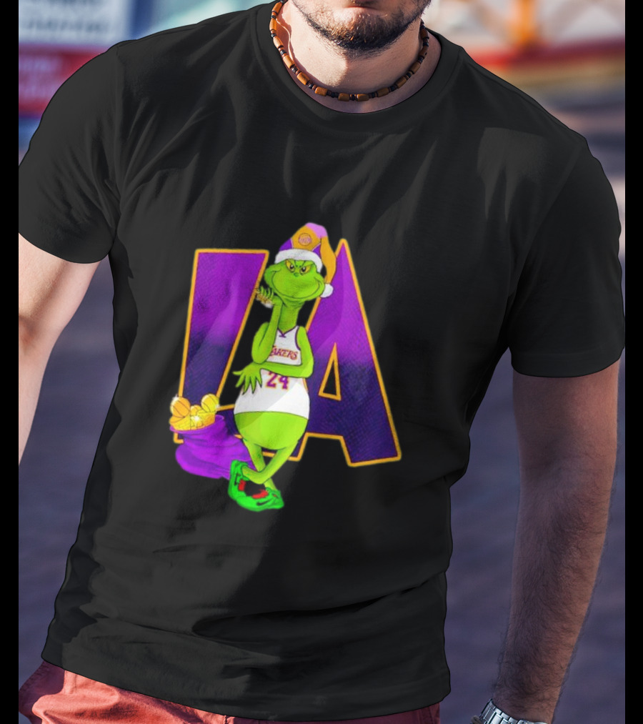 Kobe Bryant Grinch LA Lakers 24 Grinchmas T-Shirt
