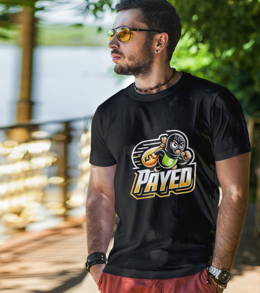 Ayed Payed Money Bag Masked Runner T-Shirt