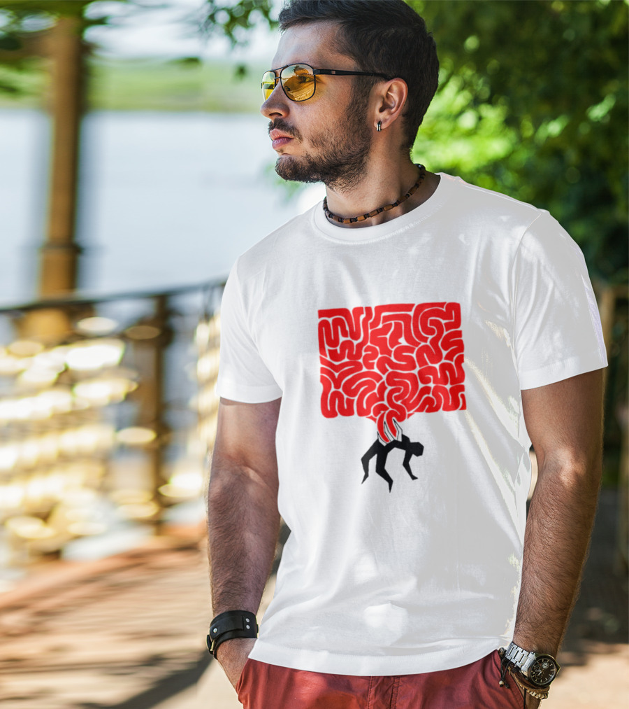 My Body Betrayed Me Red Maze Burden T-Shirt