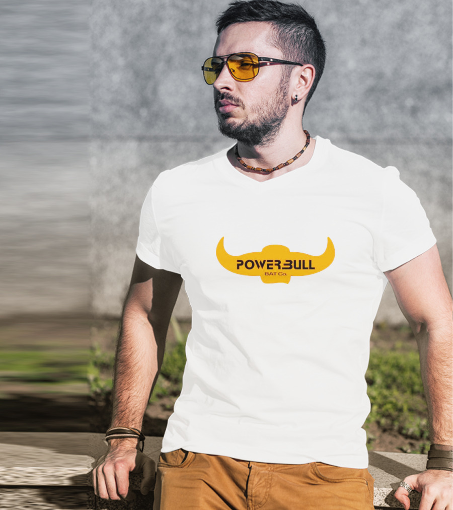 POWERBULL BAT CO Yellow Horns T-Shirt