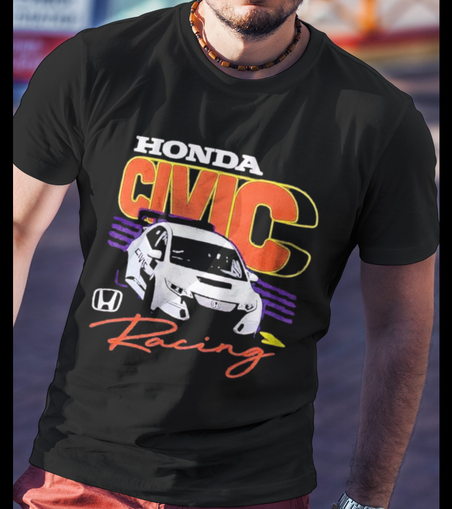Honda Civic Racing Racecar T-Shirt