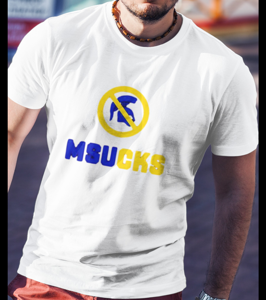 Michigan State Spartans MSU Sucks No Spartan T-Shirt