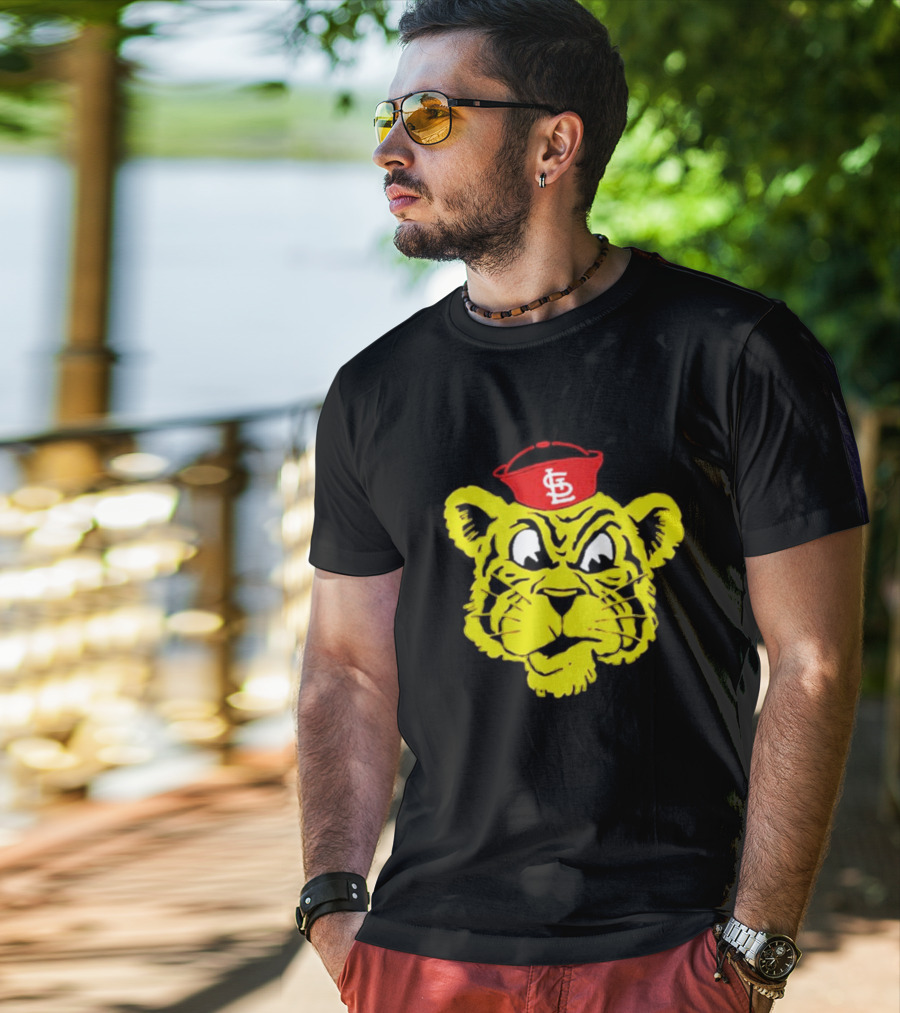 STL Hat Worn By Mizzou Tiger Drawing T-Shirt