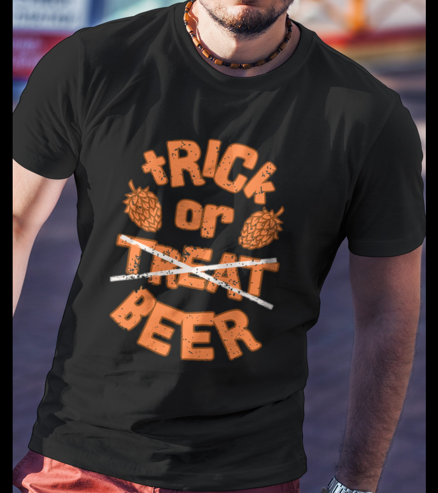 Trick Or Treat Beer Hops Halloween T-Shirt