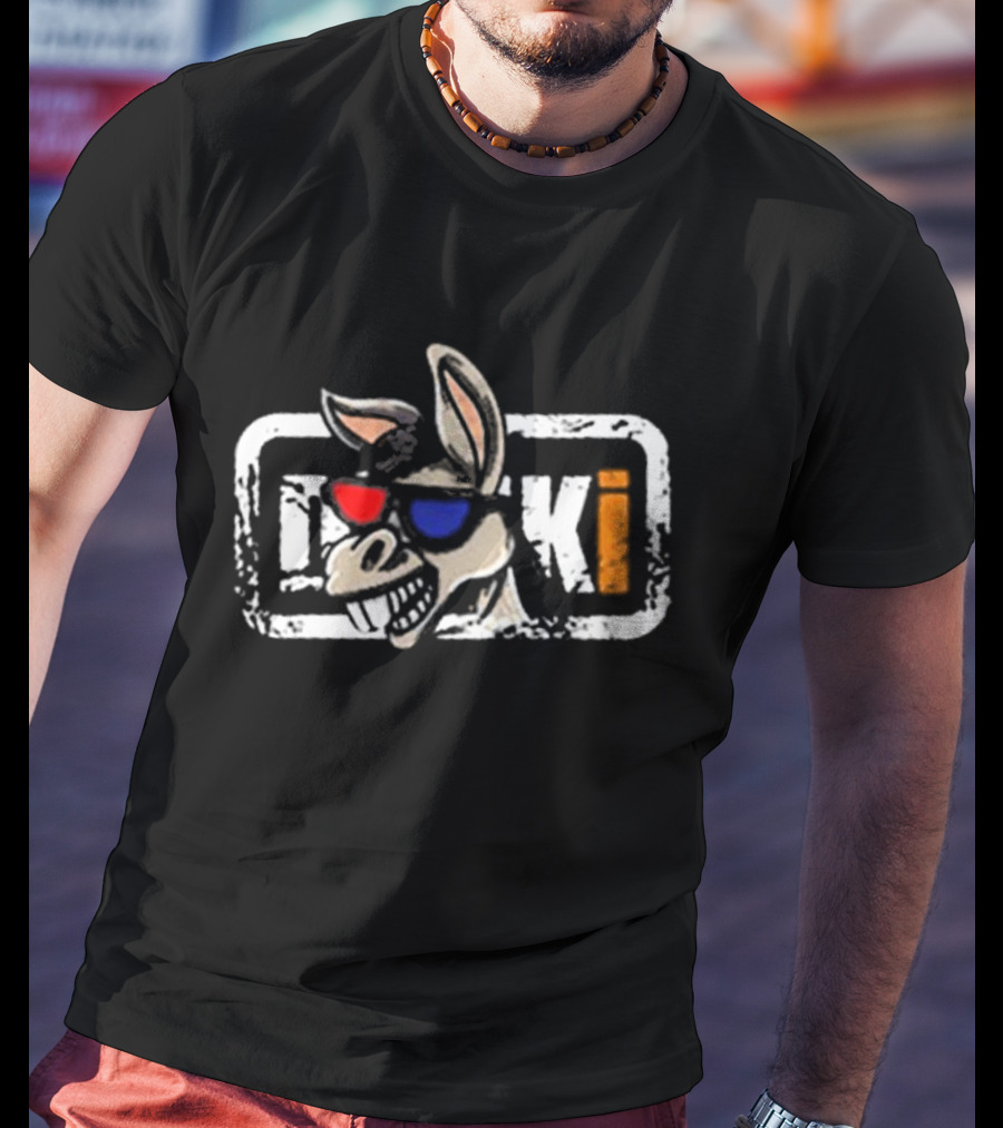Cool Donkey Vintage Garage Visual With Modern Shades T-Shirt