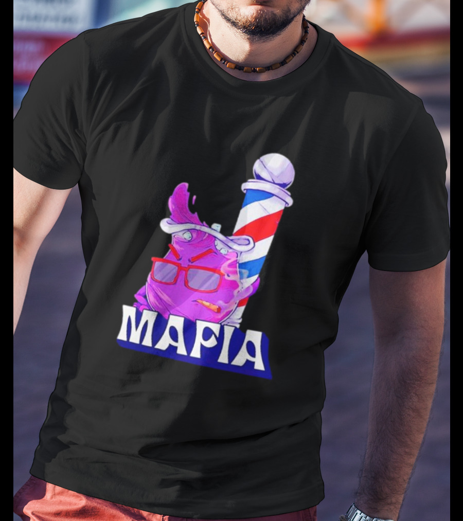 Cool Aiid Mafia Purple Barber Pole T-Shirt