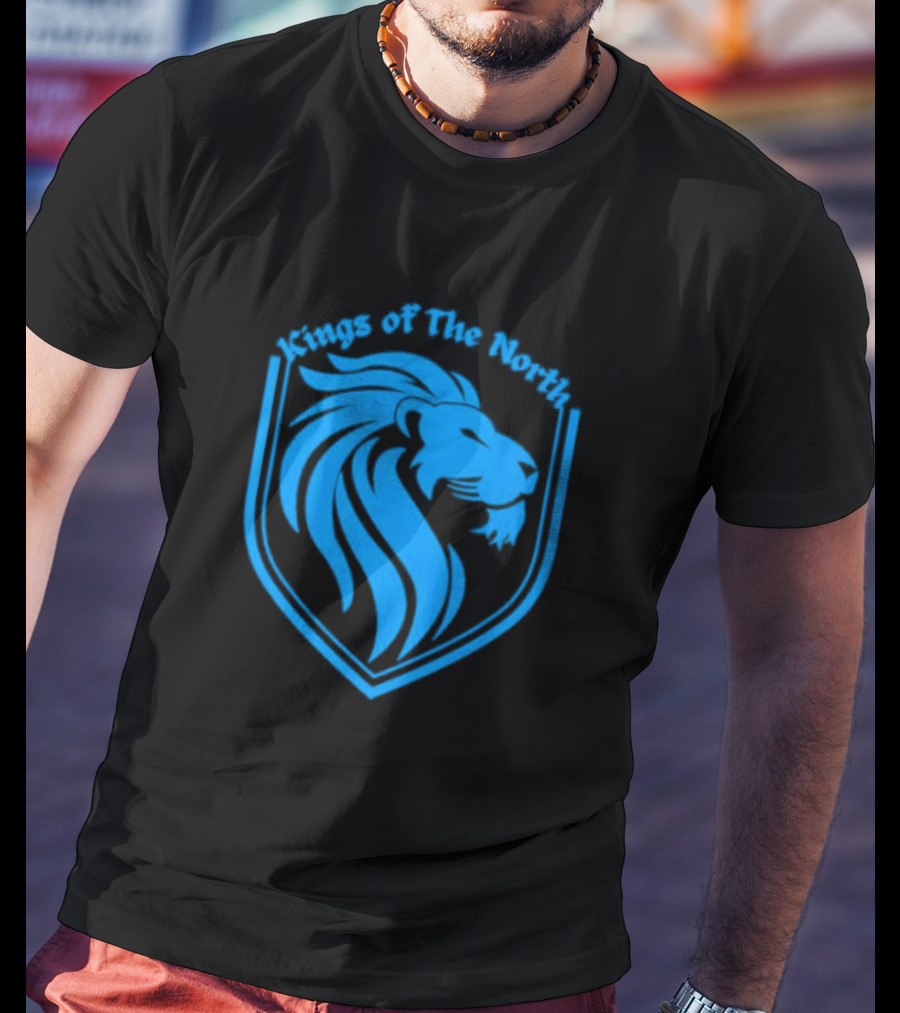 Detroit Lions Kings Of The North Shield T-Shirt