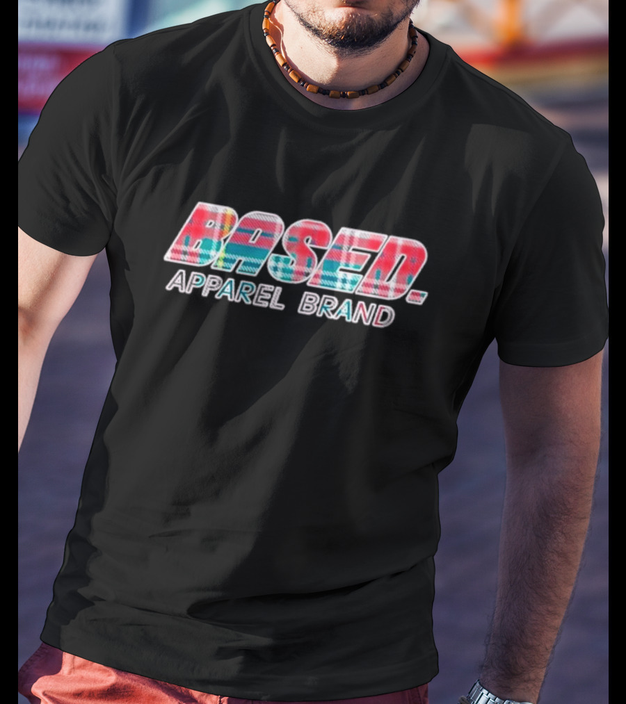BASED Apparel Brand Holiday Plaid T-Shirt