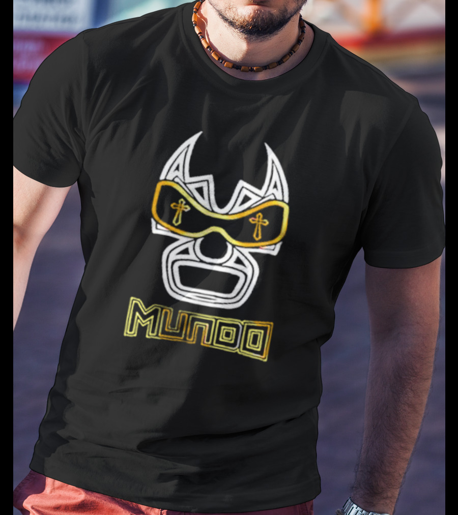 Mundo Lucha Underground Mask With Crosses T-Shirt