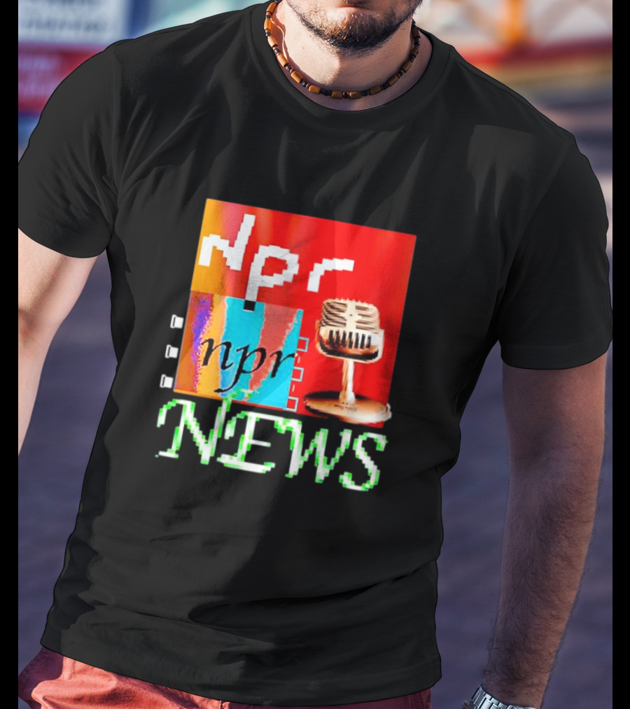 Npr Tiktok Npr News Microphone T-Shirt