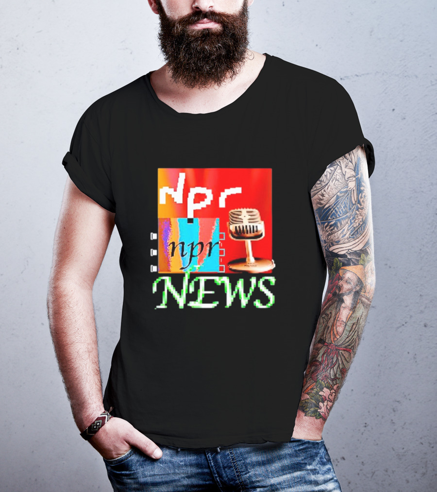 Npr Tiktok Npr News Microphone T-Shirt