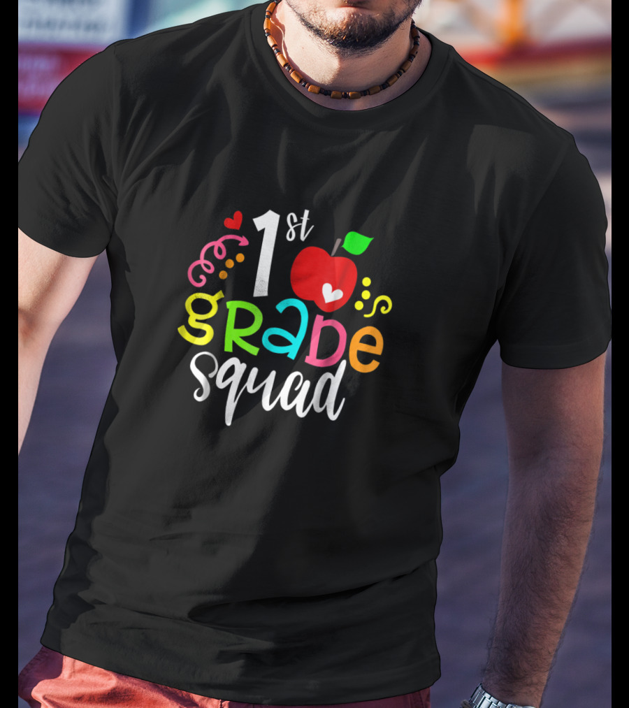 1st Grade Squad First Grade Back To School Teacher Gifts Men T-Shirt