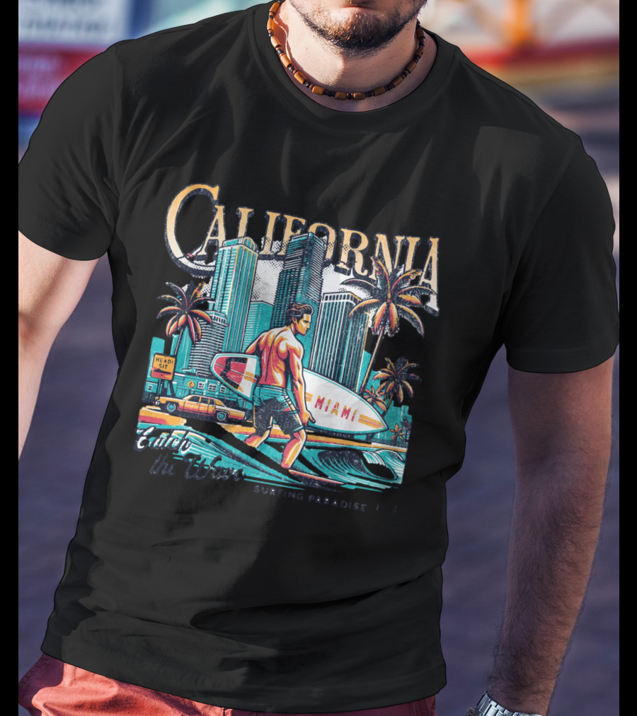 California Miami Surfing Paradise Classic Vibes T-Shirt