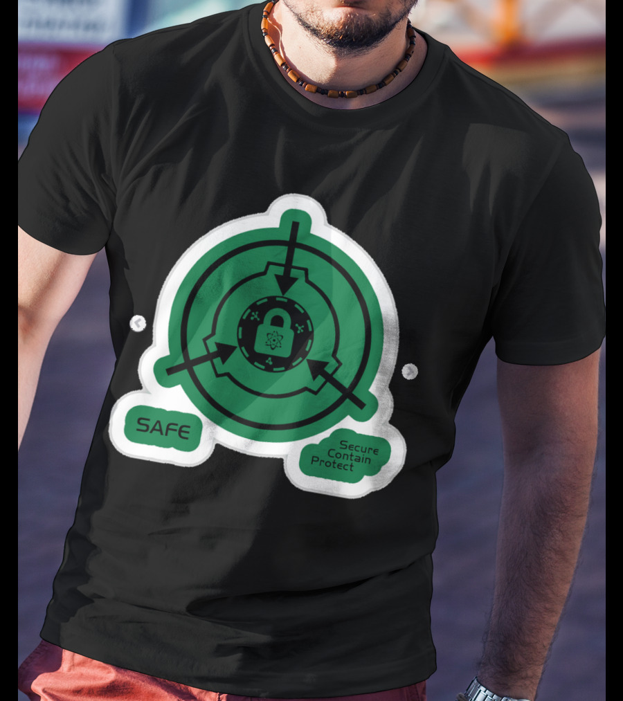 SCP Foundation Safe Classification Secure Contain Protect Lock T-Shirt