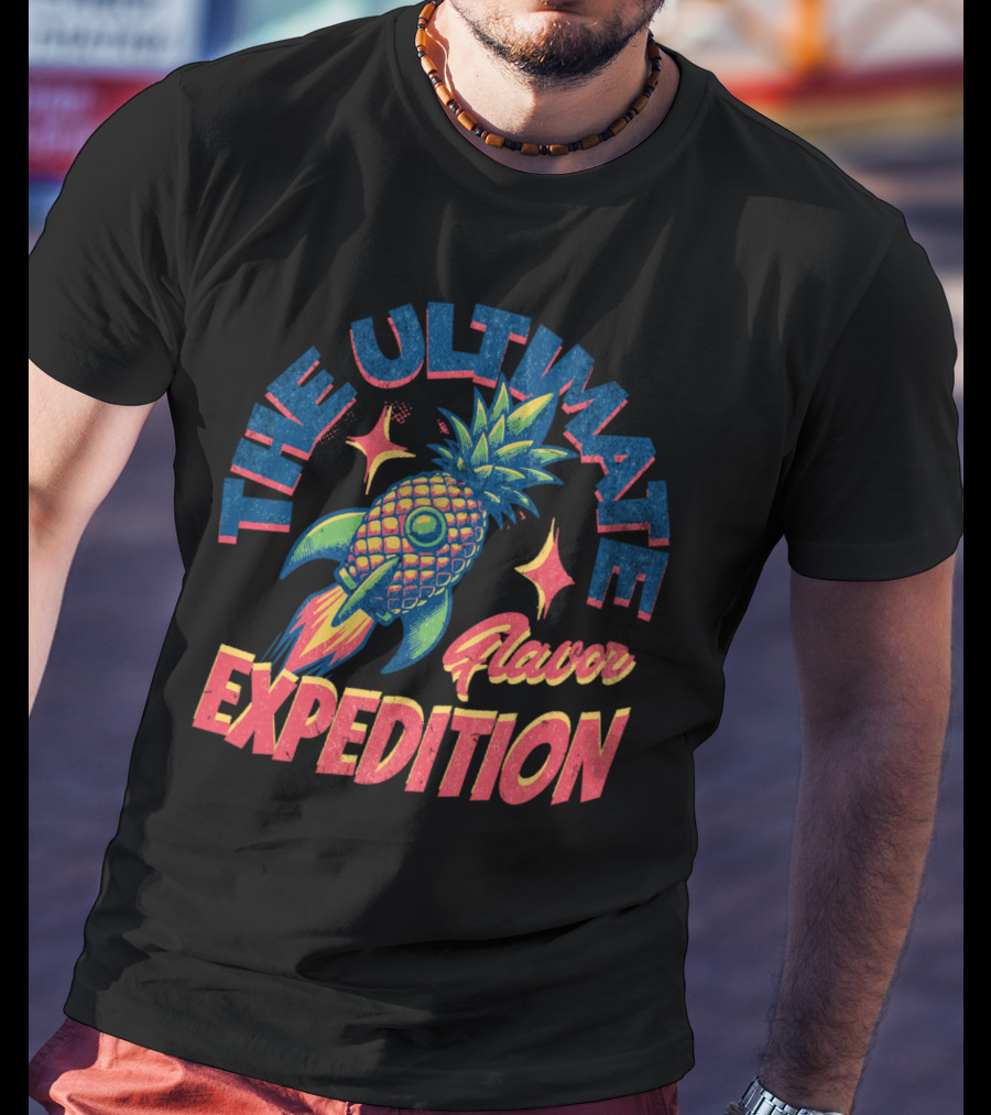 The Ultimate Flavor Expedition Pineapple Rocket Adventure T-Shirt