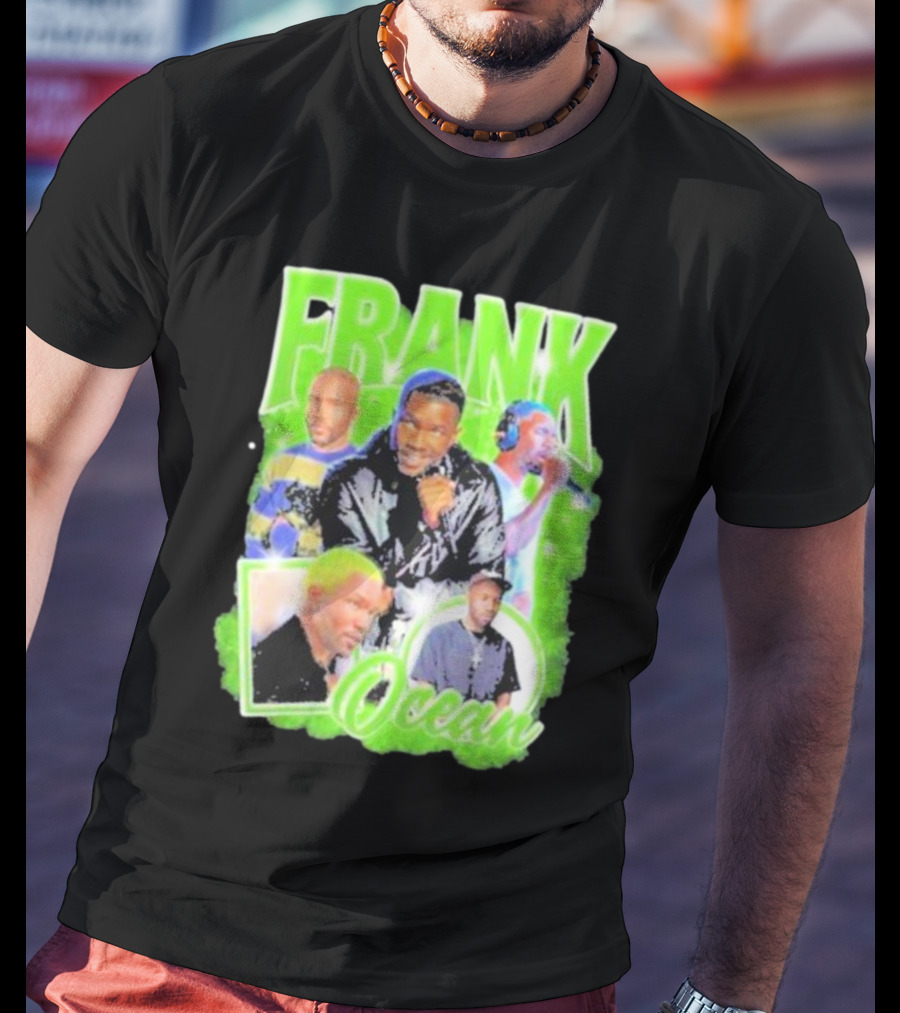 Frank Ocean Vintage Rap Music Collage T-Shirt