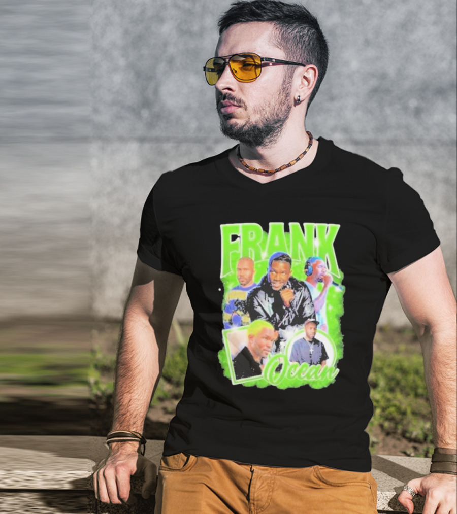 Frank Ocean Vintage Rap Music Collage T-Shirt