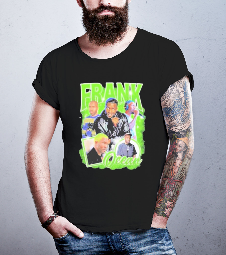 Frank Ocean Vintage Rap Music Collage T-Shirt