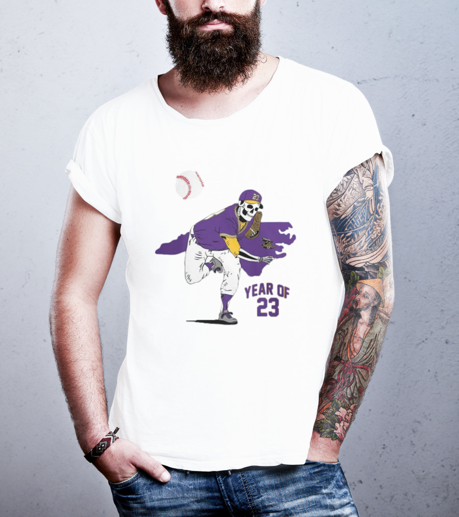Year Of 23 EC Skeleton Baseball Pitcher T-Shirt