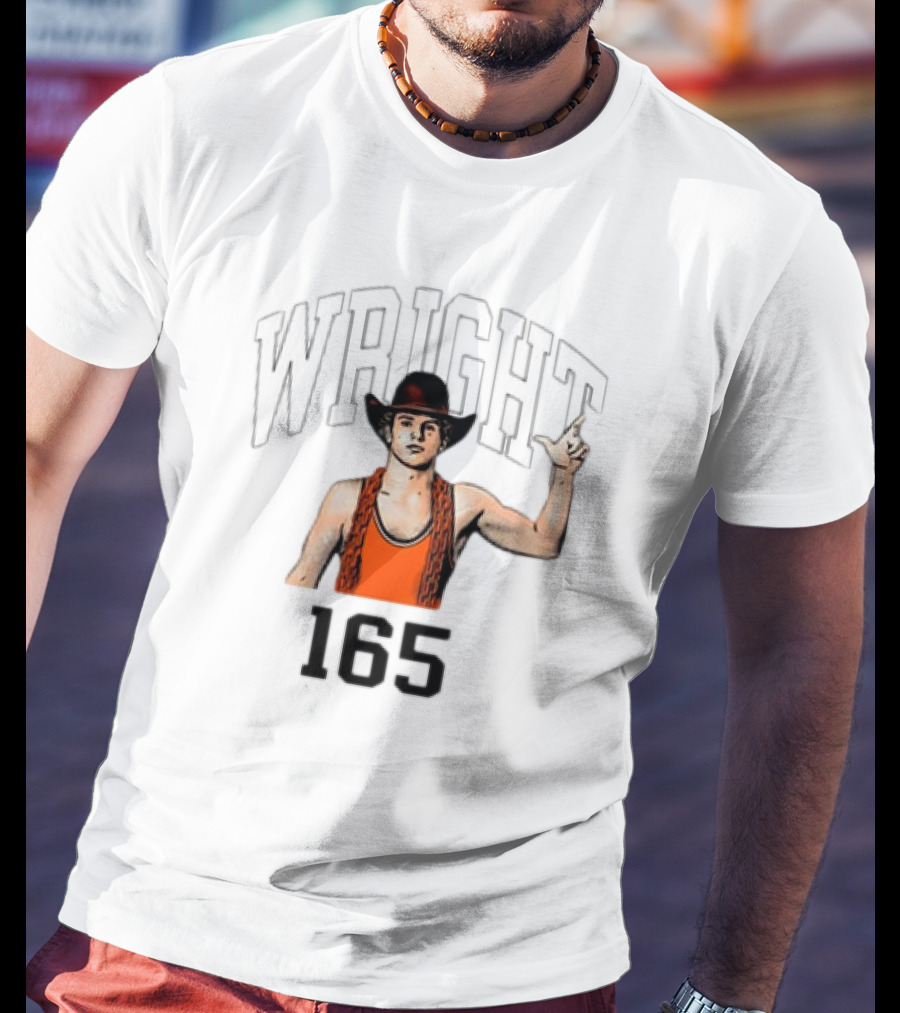 Wright 165 Cowboy Wrestler T-Shirt