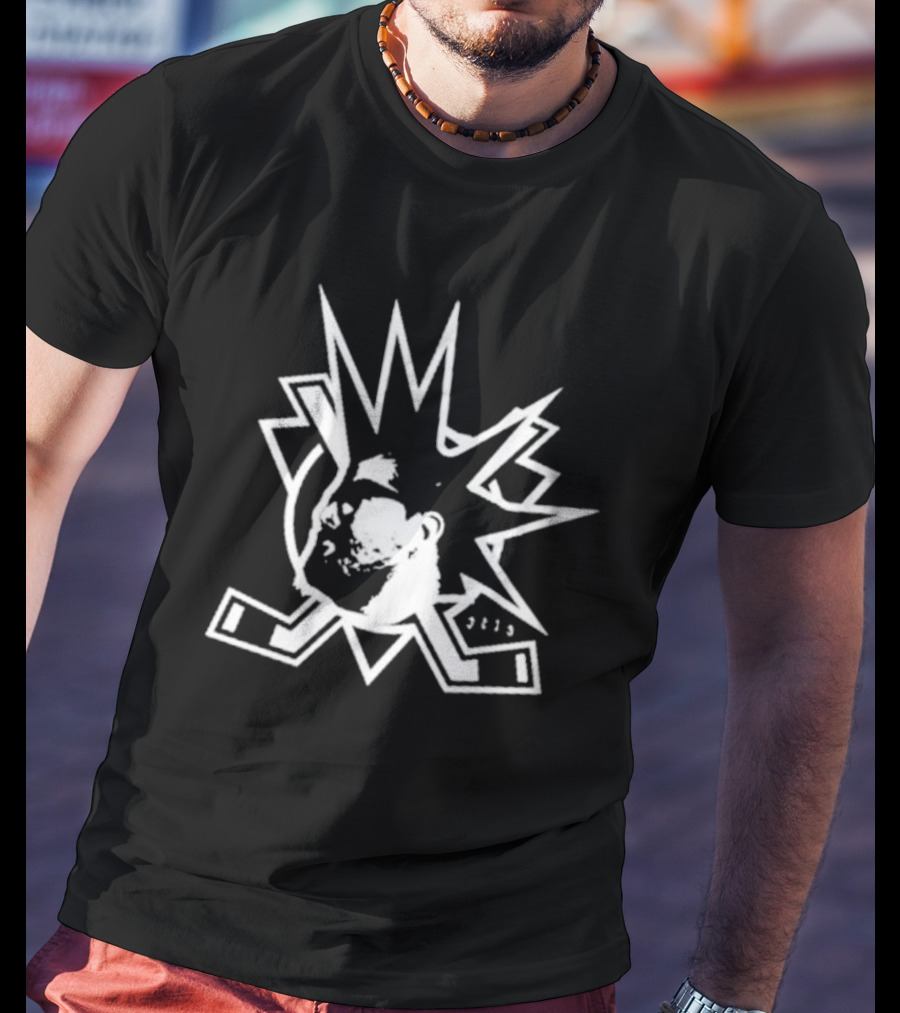 JC13 Gear Hockey Punk Logo With Crossed Sticks T-Shirt