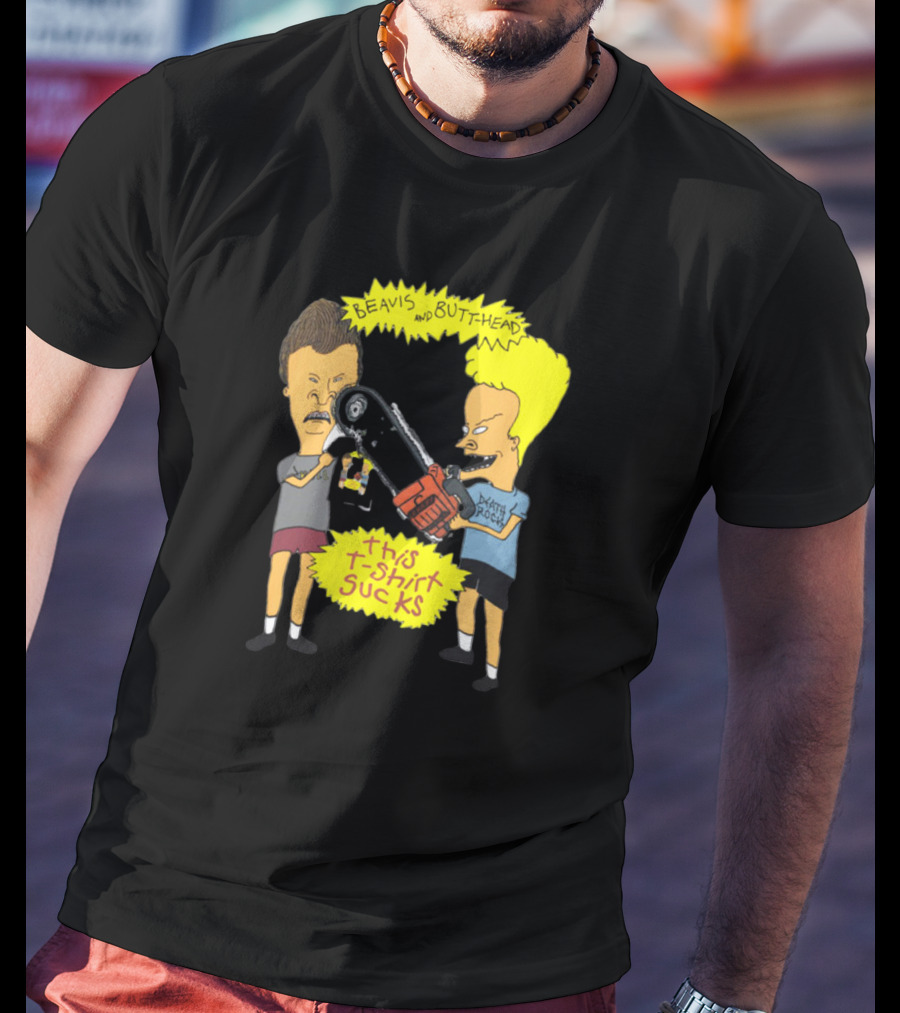 Beavis And Butt-head Death Rock This T-Shirt Sucks Vintage 1994 T-Shirt