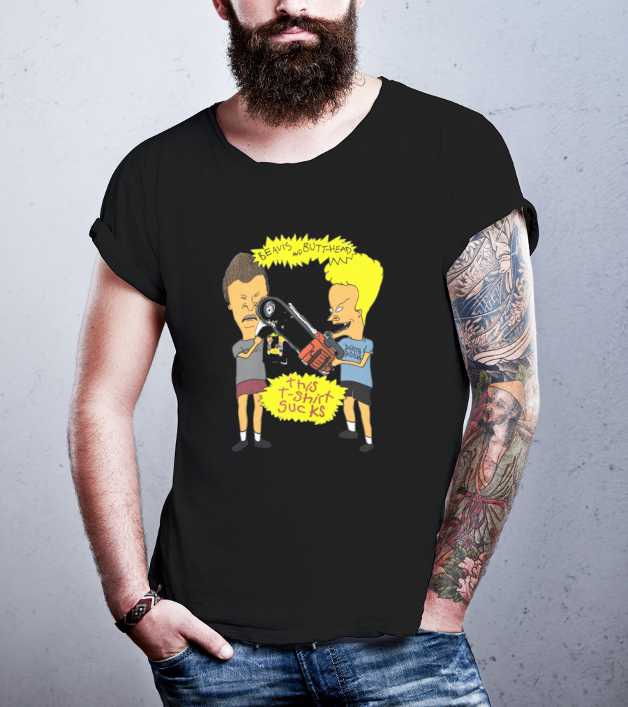 Beavis And Butt-head Death Rock This T-Shirt Sucks Vintage 1994 T-Shirt