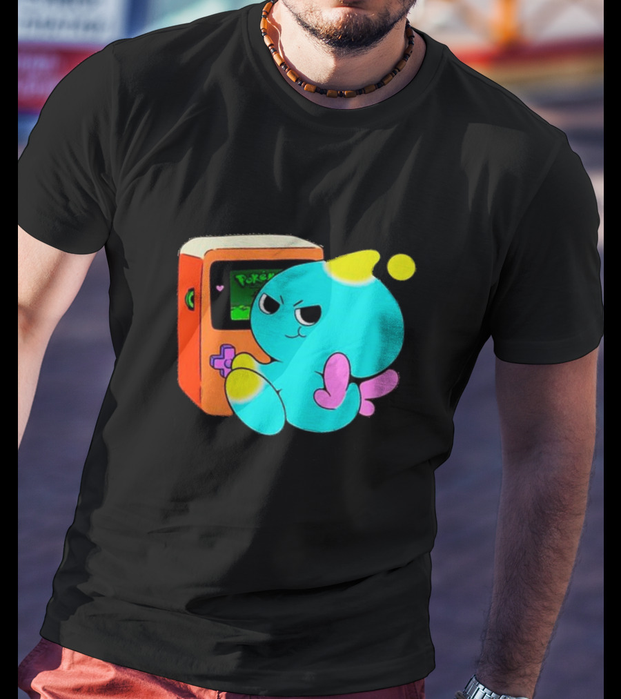 You Keep Playing Ur Silly Little Games Cartoon Creature With Game Console T-Shirt