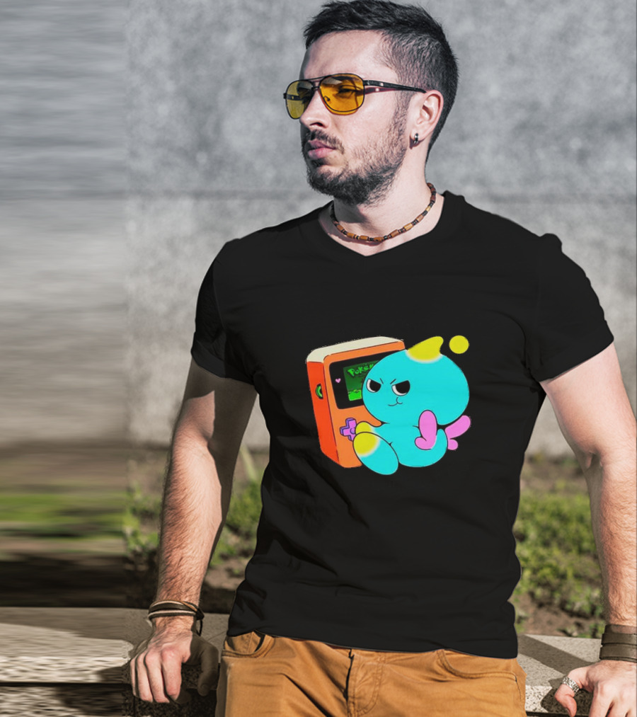 You Keep Playing Ur Silly Little Games Cartoon Creature With Game Console T-Shirt