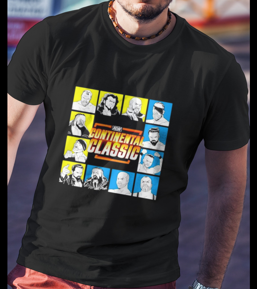 AEW Continental Classic Wrestling Tournament Lineup T-Shirt