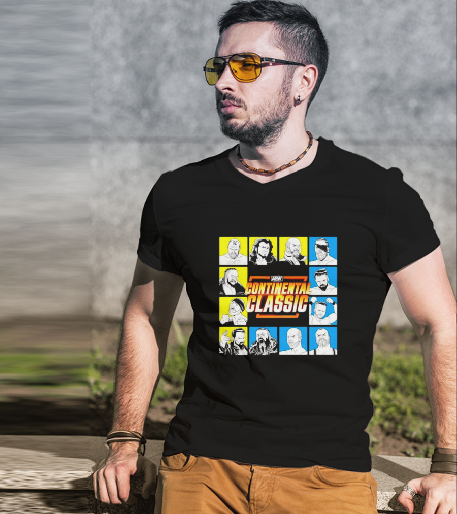 AEW Continental Classic Wrestling Tournament Lineup T-Shirt