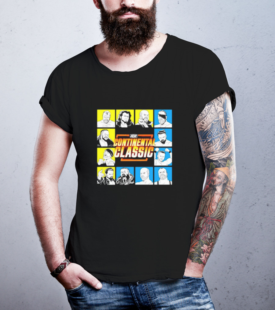 AEW Continental Classic Wrestling Tournament Lineup T-Shirt