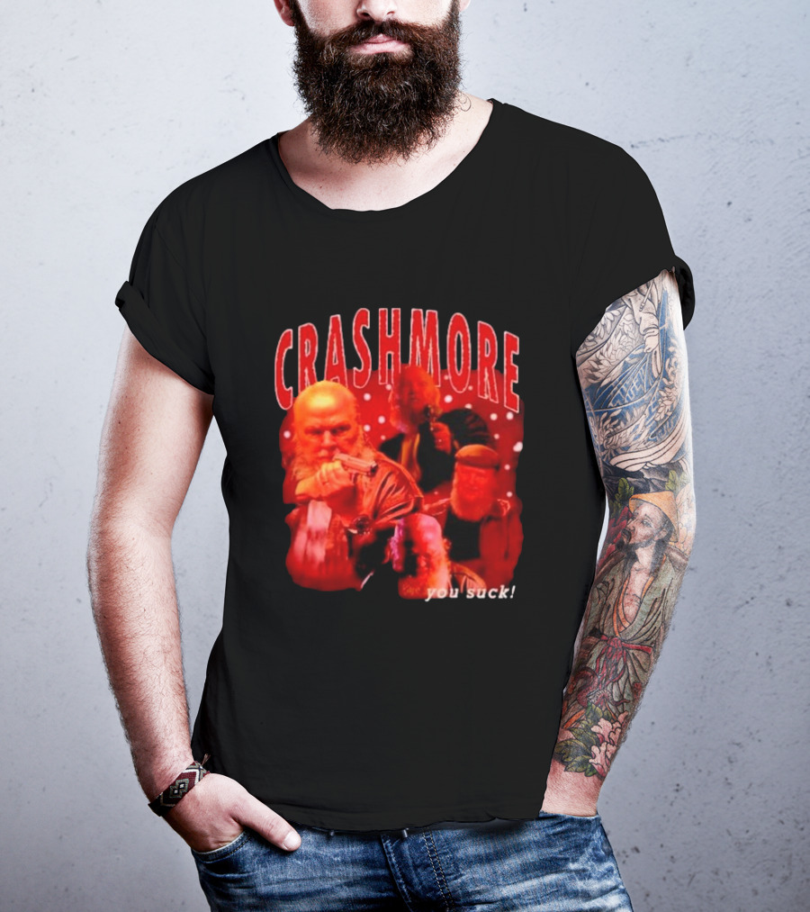 Crashmore You Suck Vintage Detective Christmas Action Santa T-Shirt