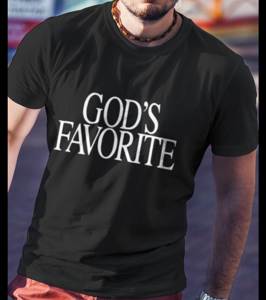 God's Favorite Text In Bold White Font T-Shirt