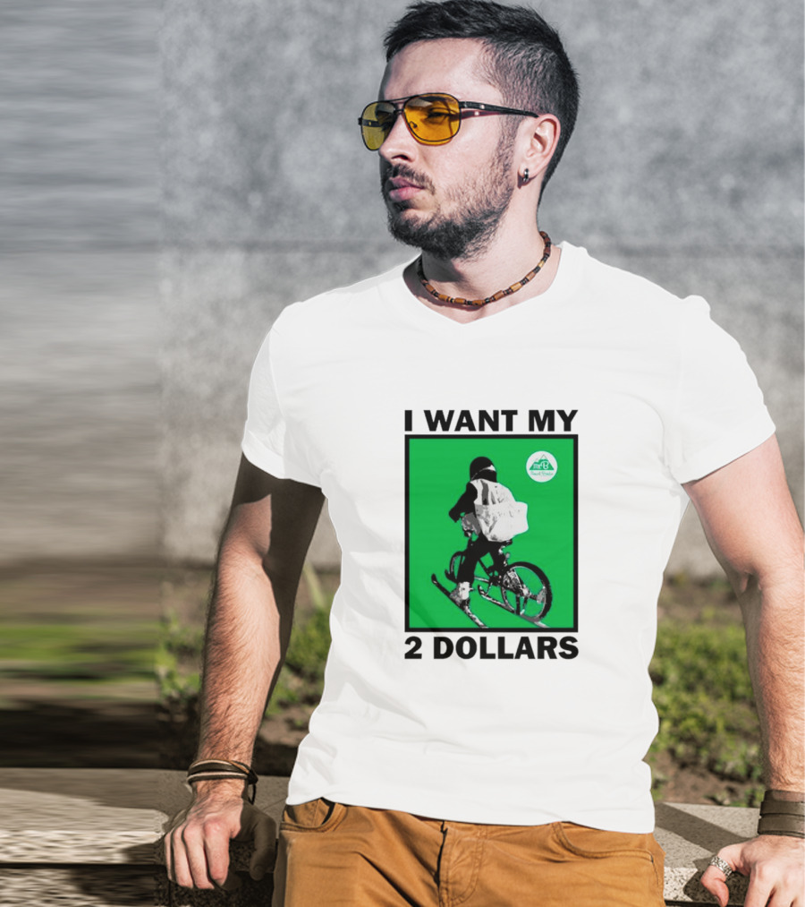 I Want My 2 Dollars Johnny Gasparini Ski Bike T-Shirt