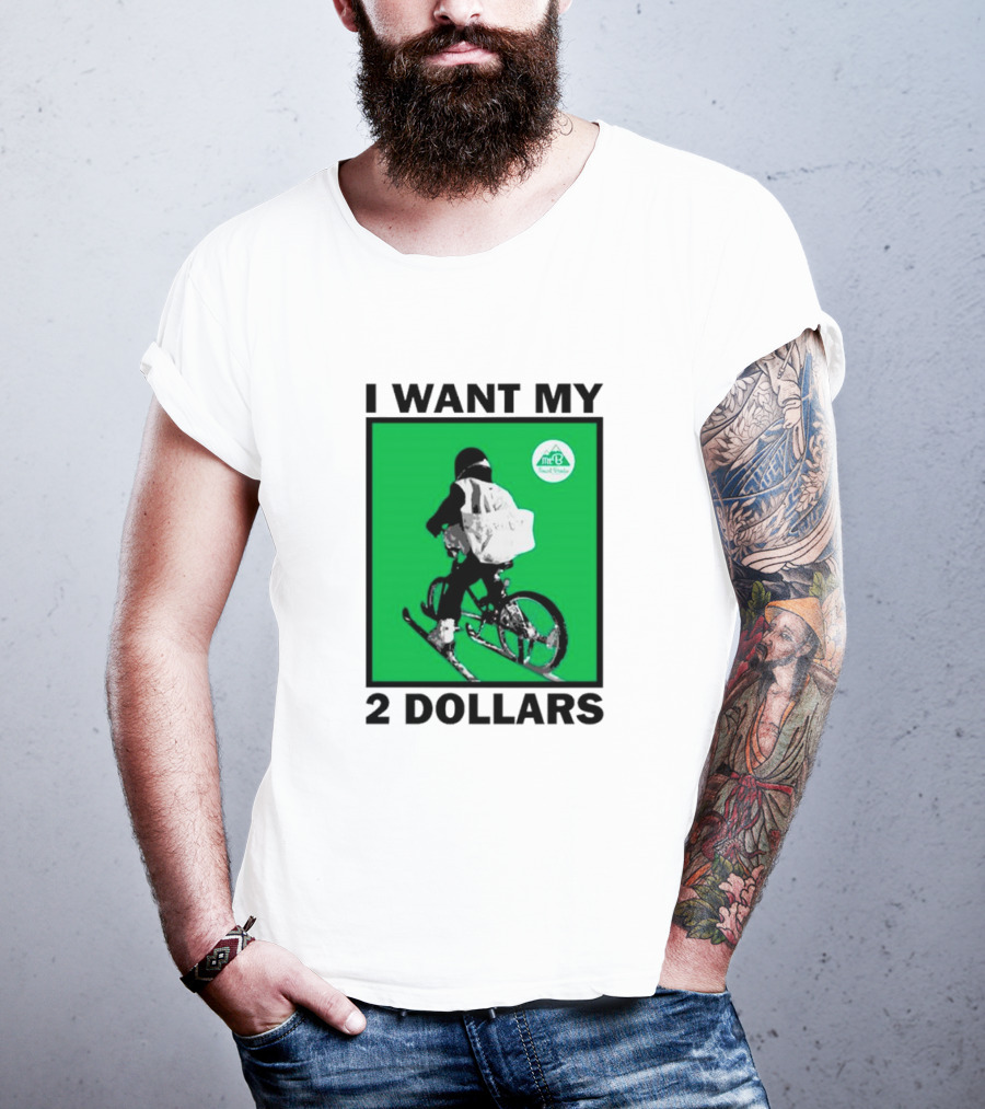 I Want My 2 Dollars Johnny Gasparini Ski Bike T-Shirt