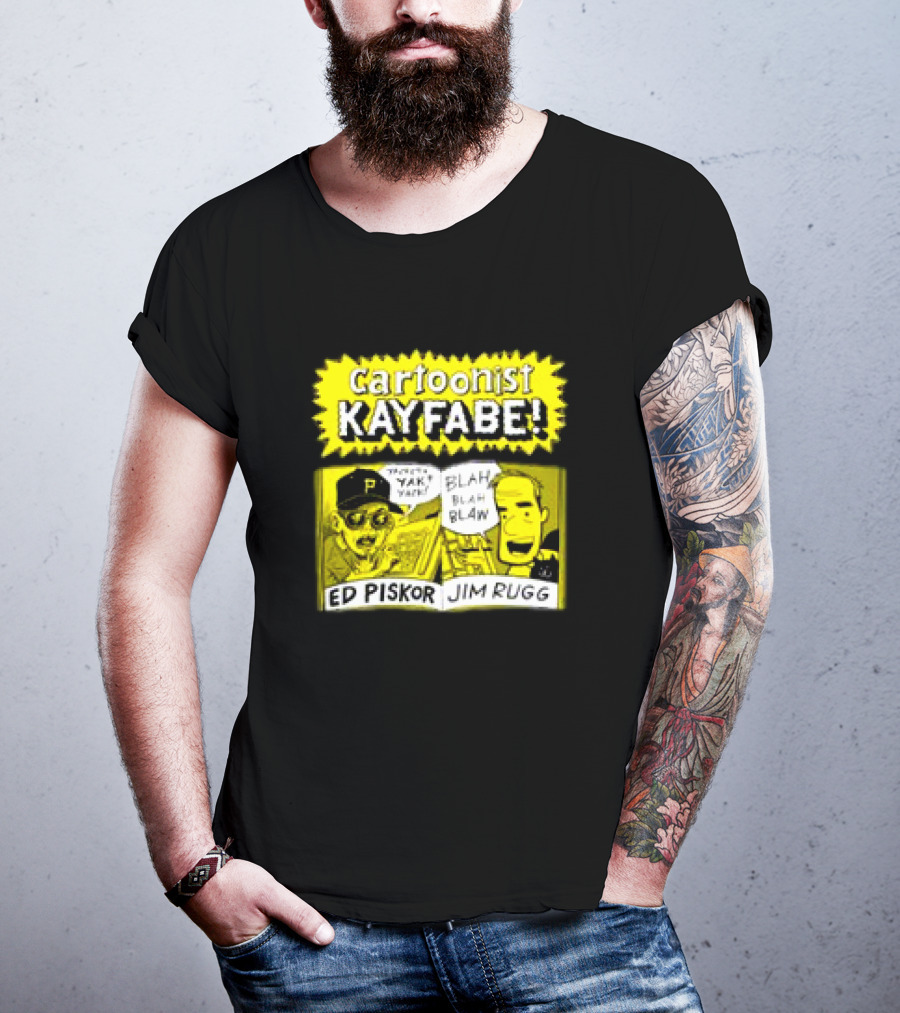 Cartoonist Kayfabe Ed Piskor Jim Rugg Yak Blah T-Shirt