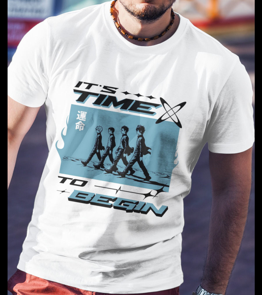 IT'S TIME TO BEGIN 運命 Walking Quartet T-Shirt