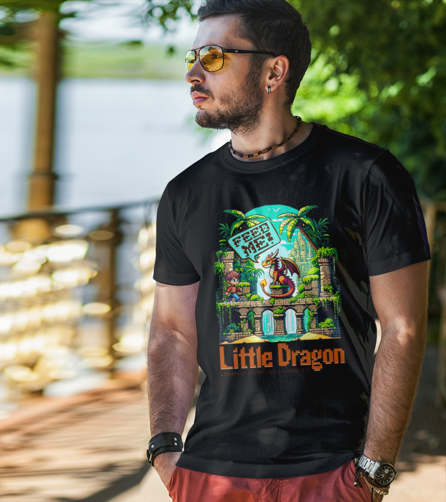 Little Dragon Feed Me Level Up Challenge Completed T-Shirt