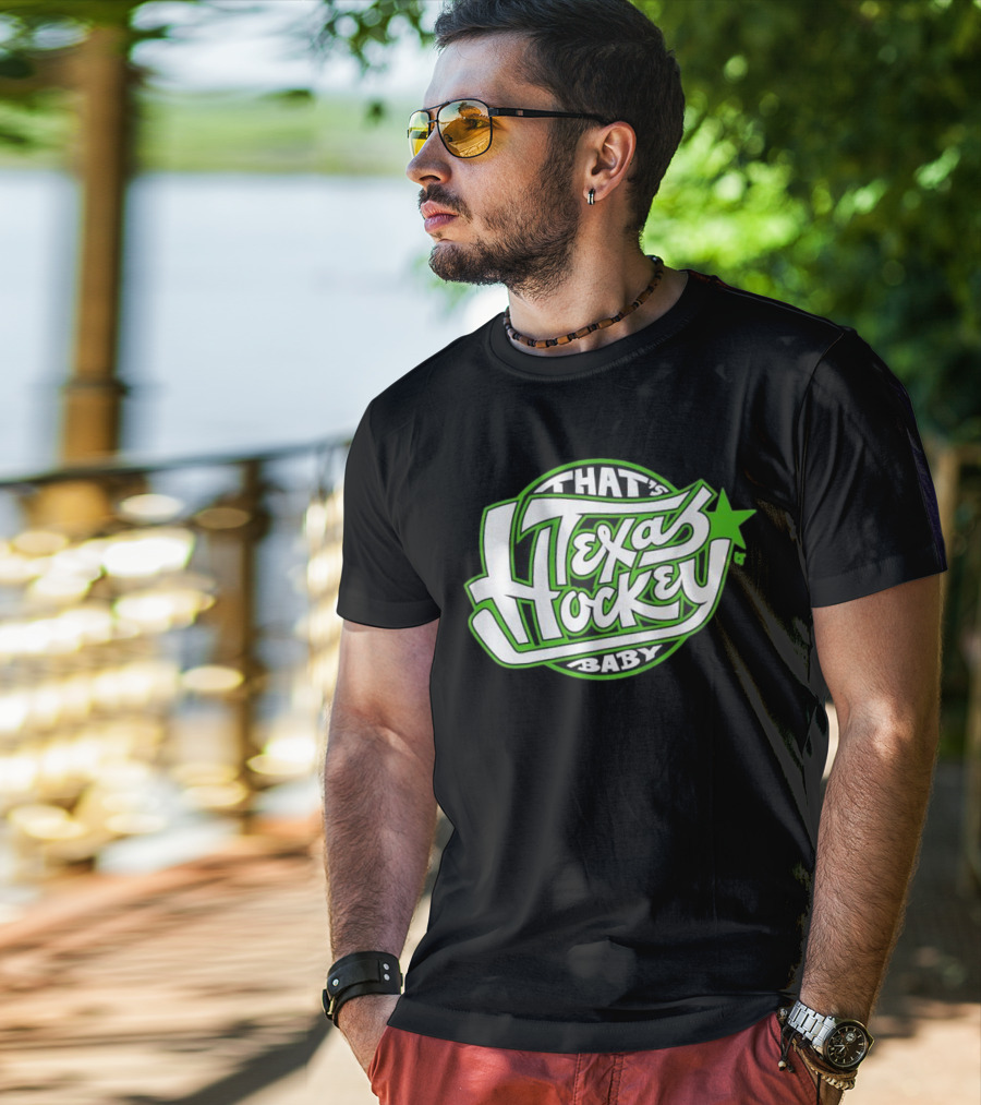 That's Texas Hockey Baby Bold Green Star T-Shirt
