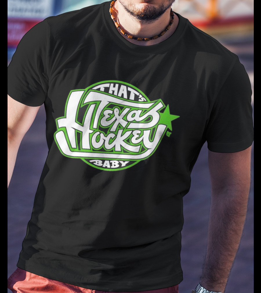 That's Texas Hockey Baby Bold Green Star T-Shirt