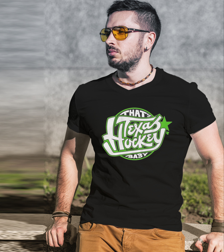 That's Texas Hockey Baby Bold Green Star T-Shirt