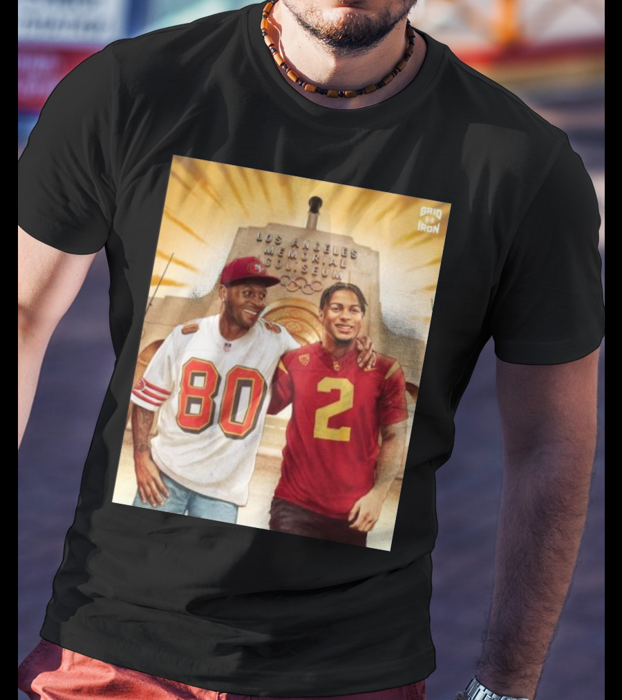 Gridiron Los Angeles Memorial Coliseum Football Legacy 80 2 T-Shirt