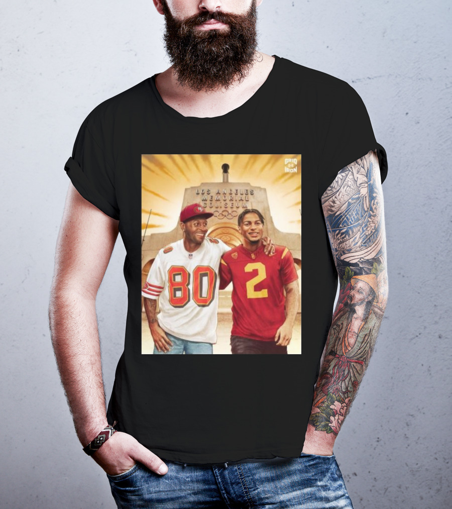 Gridiron Los Angeles Memorial Coliseum Football Legacy 80 2 T-Shirt